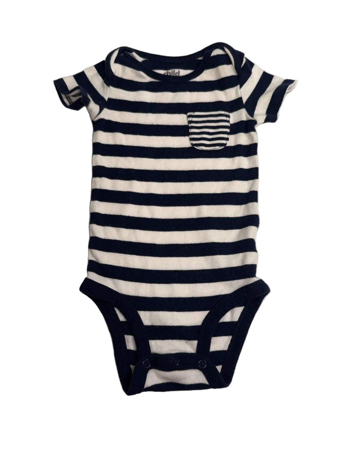 Carter's Navy Striped Bodysuit 3-6M