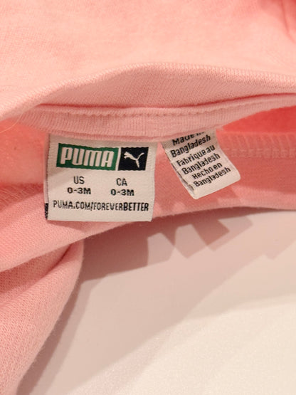 Puma Pink Sweatshirt & Leggings Set 0-3M