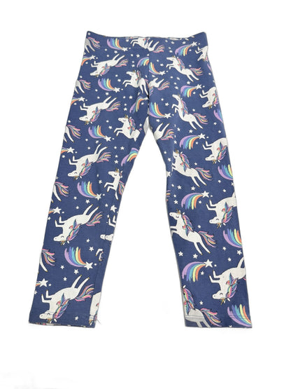 Next Navy Unicorn Rainbow Leggings 3yrs