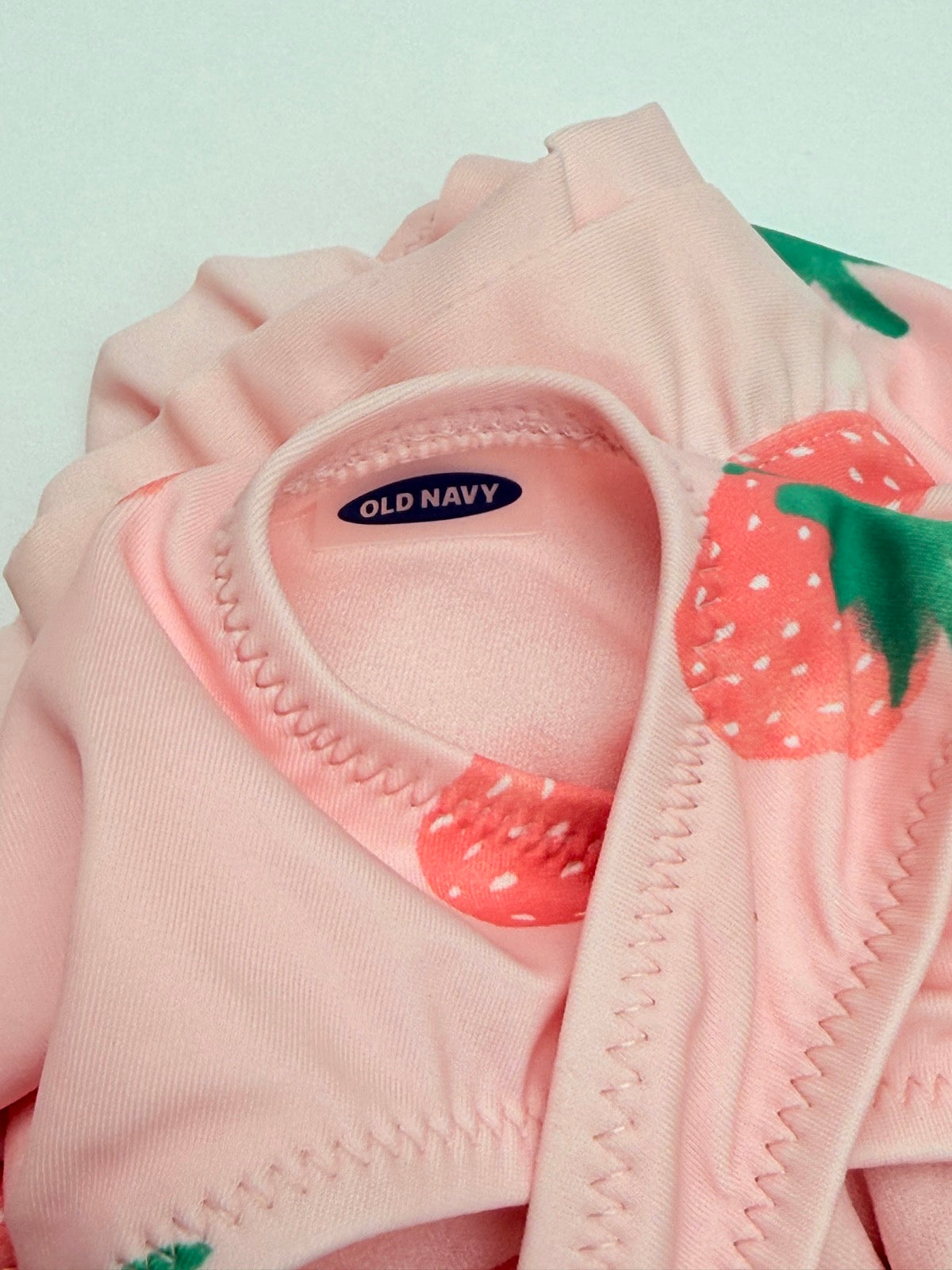 Old Navy Strawberry One-Piece Swimsuit 12-18m