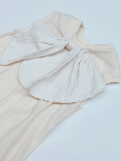 A.Bird Ivory Bow Front Blouse 9Y