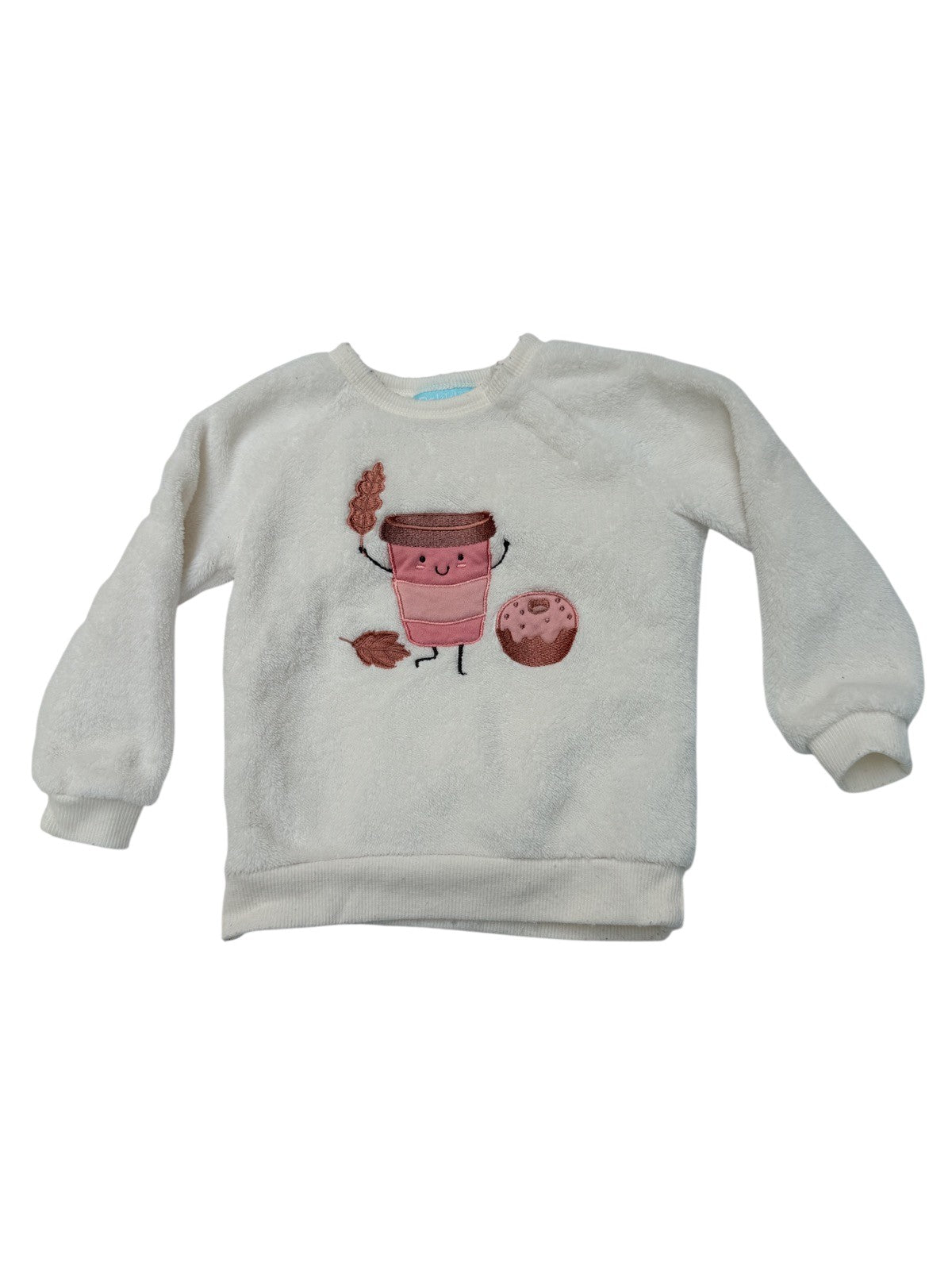 Pekkle Coffee Donut Fleece Sweatshirt 24M