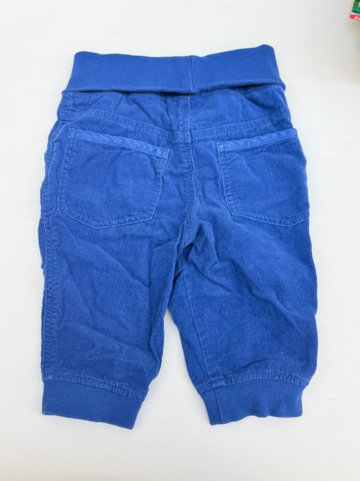H&M Blue Corduroy Pants 6-9M