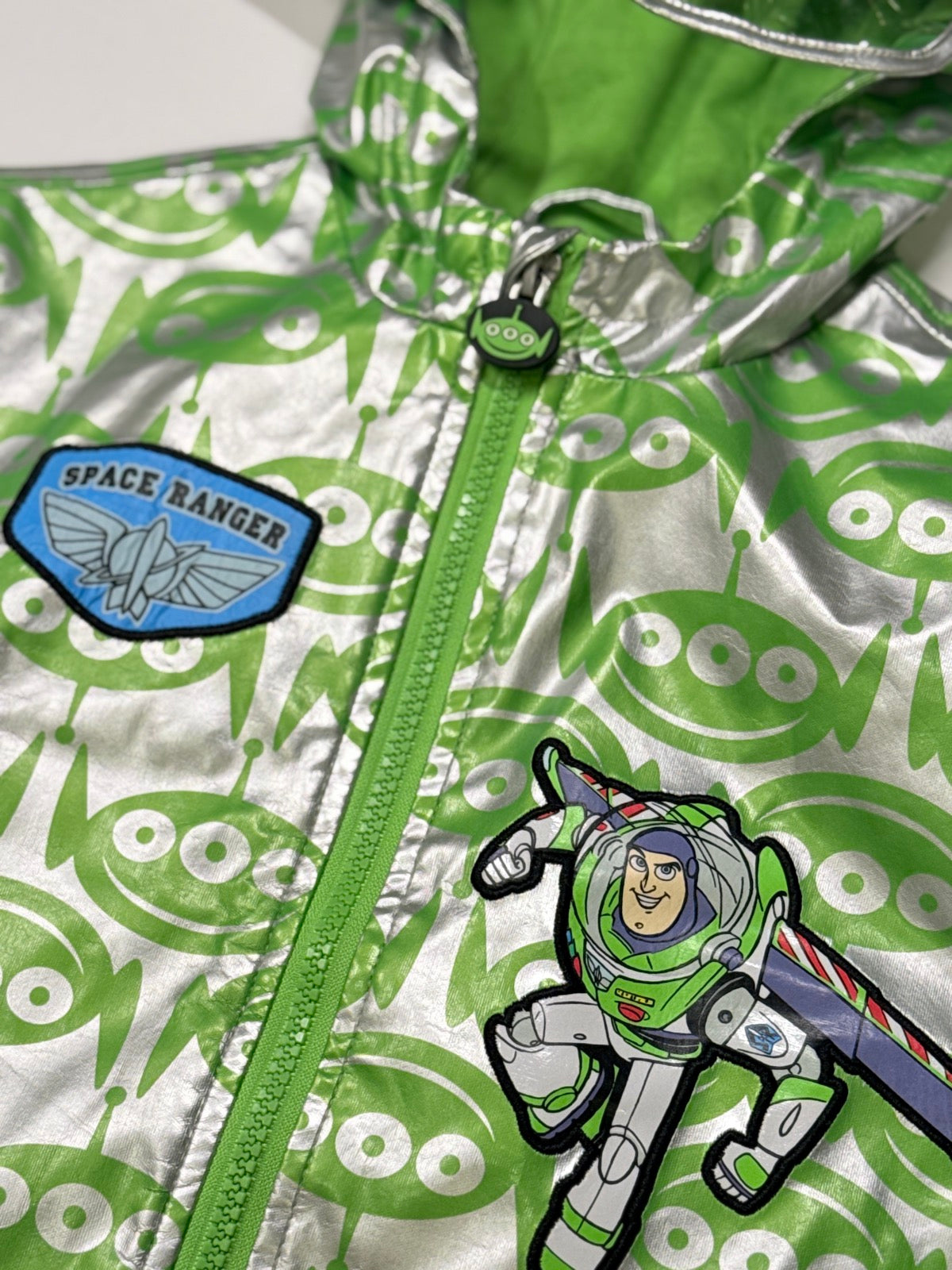 Disney Buzz Lightyear Raincoat Jacket Size 4