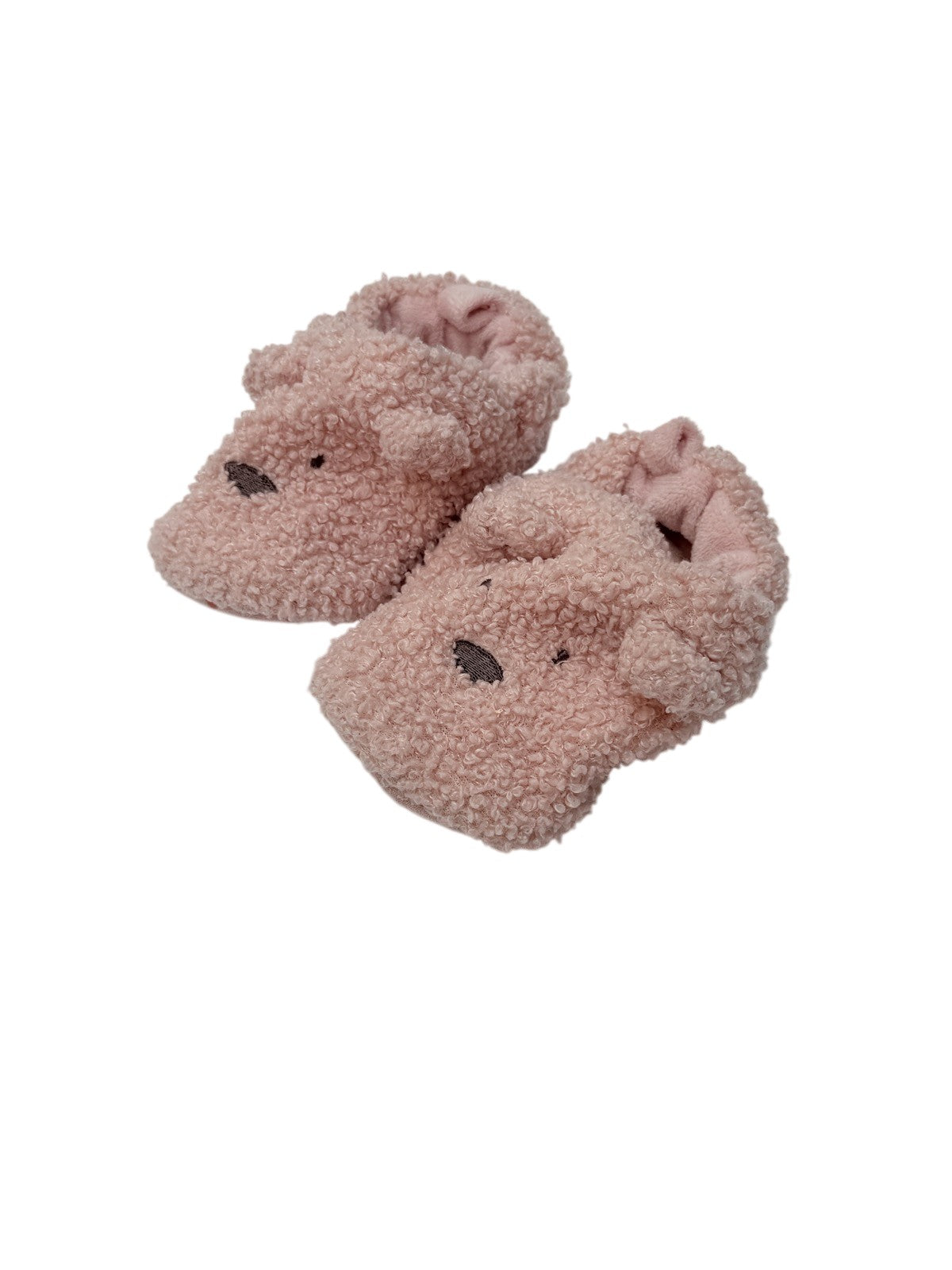 Carter's Pink Teddy Bear Booties 18-24M
