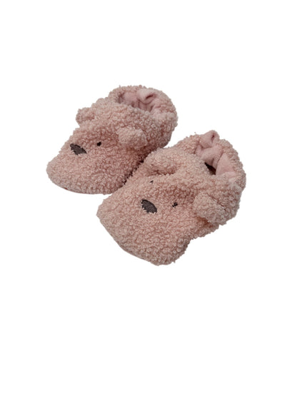 Carter's Pink Teddy Bear Booties 18-24M
