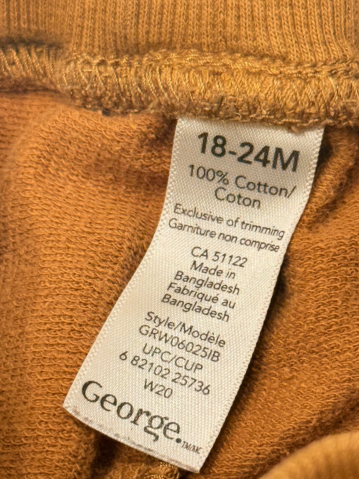 George Brown Joggers Size 18-24M