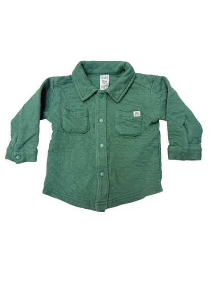 Carter's Green Quilted Shirt 12M