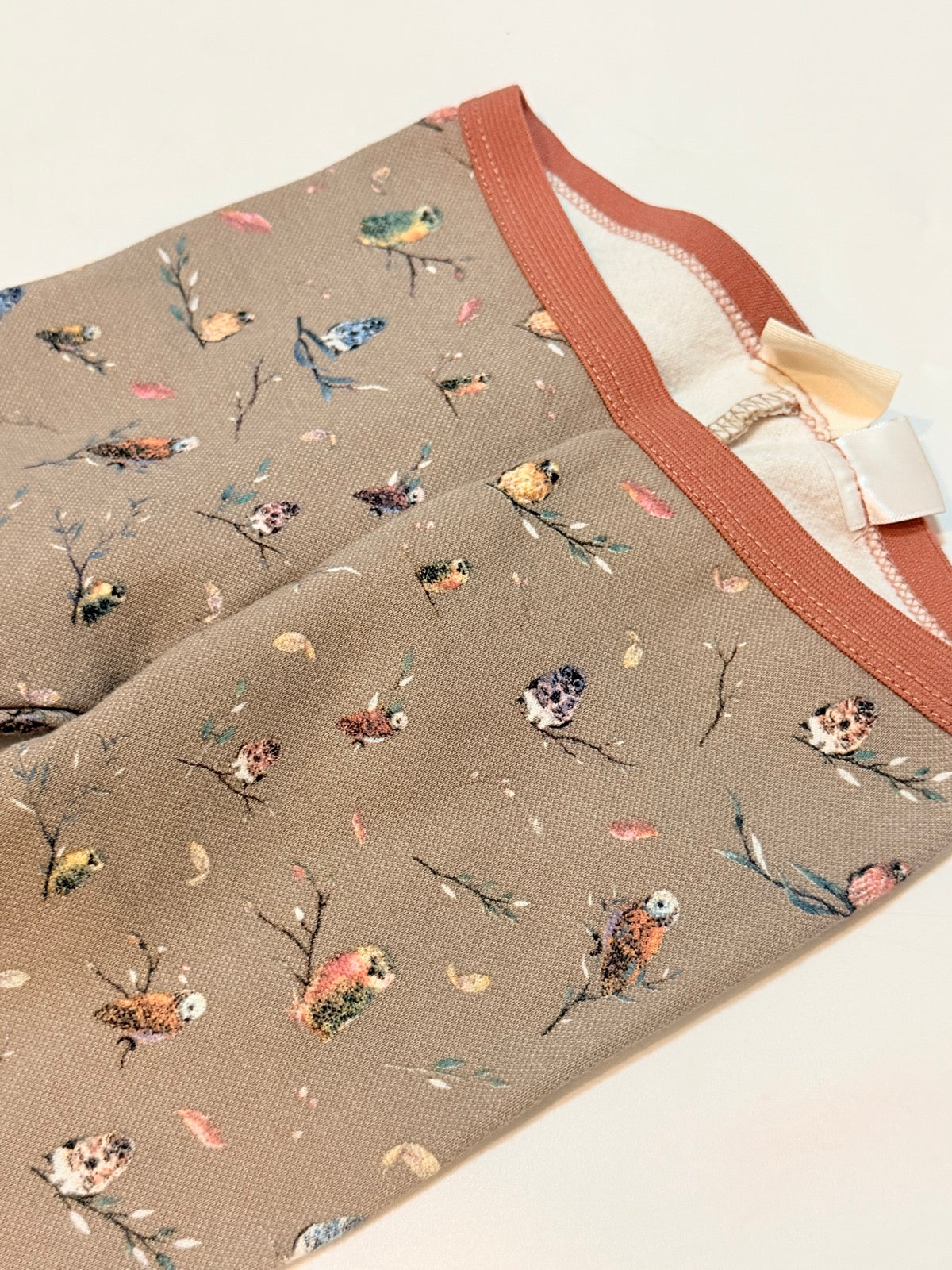 Zara Owl Print Taupe Leggings 12-18m