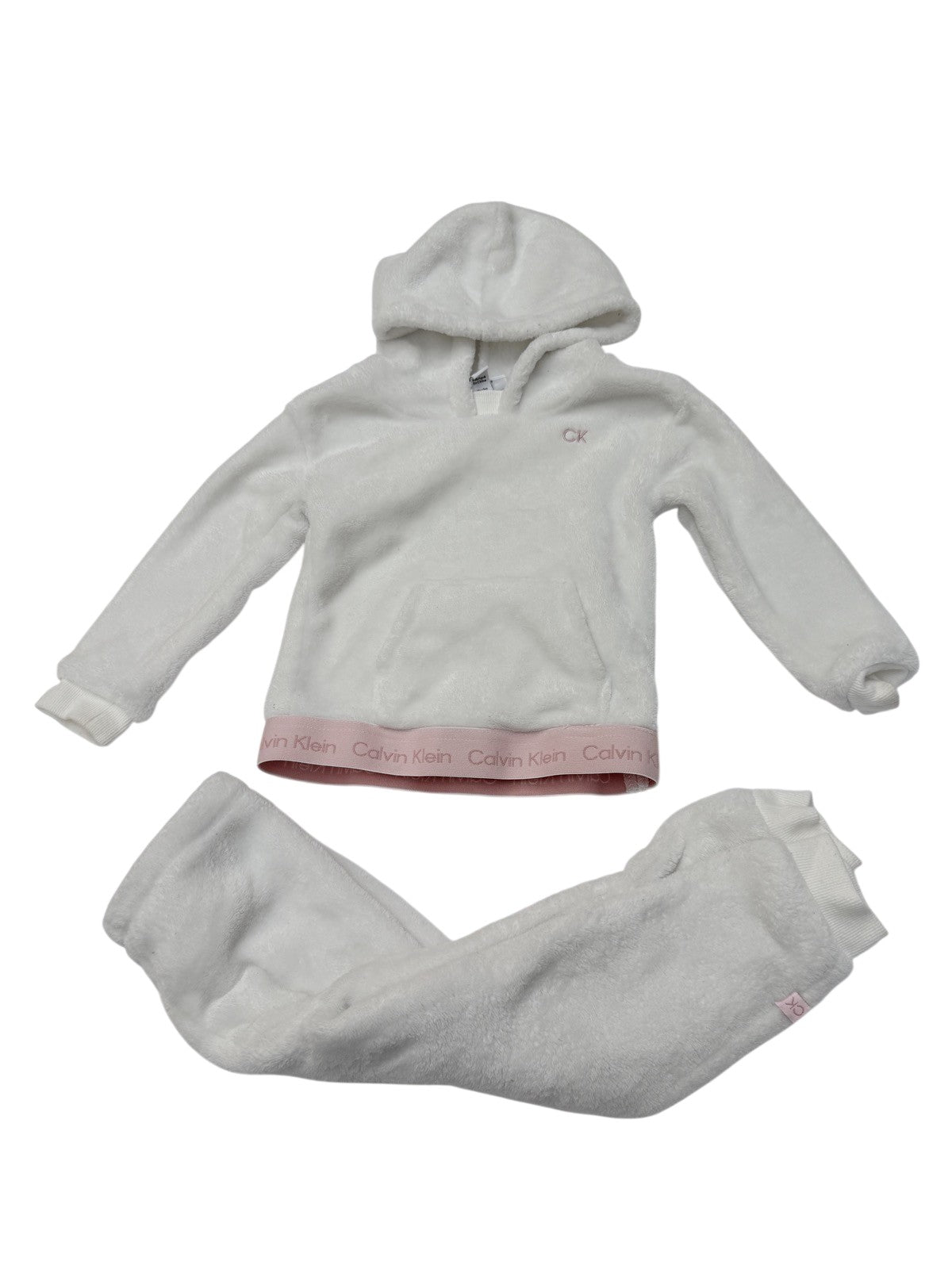 Calvin Klein Faux Fur Hoodie Jogger Set 24M