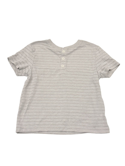 Old Navy Gray Striped Henley T-Shirt 4T