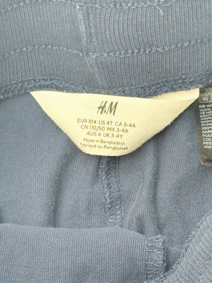 H&M Blue Corduroy Joggers Size 3-4Y