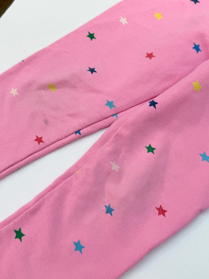 Boden Pink Star Print Leggings 4-5Y