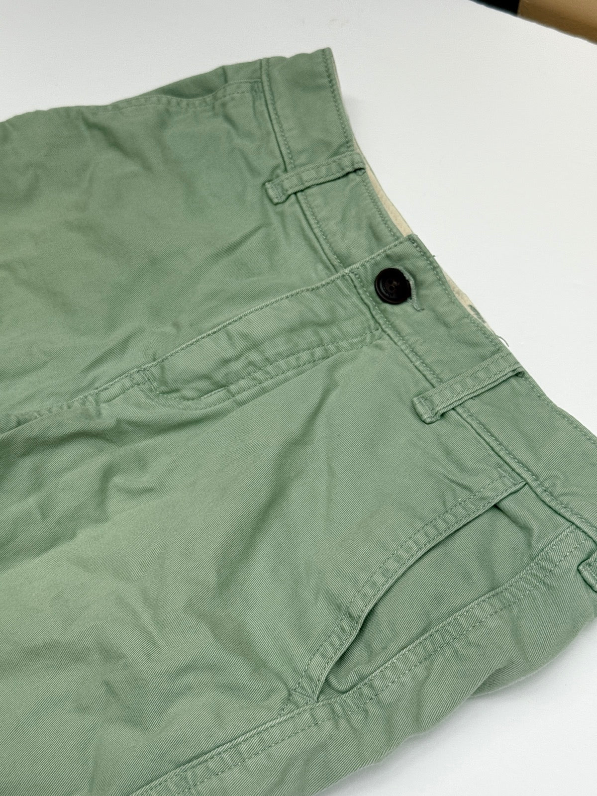 Abercrombie Kids Olive Green Chino Shorts 13/14