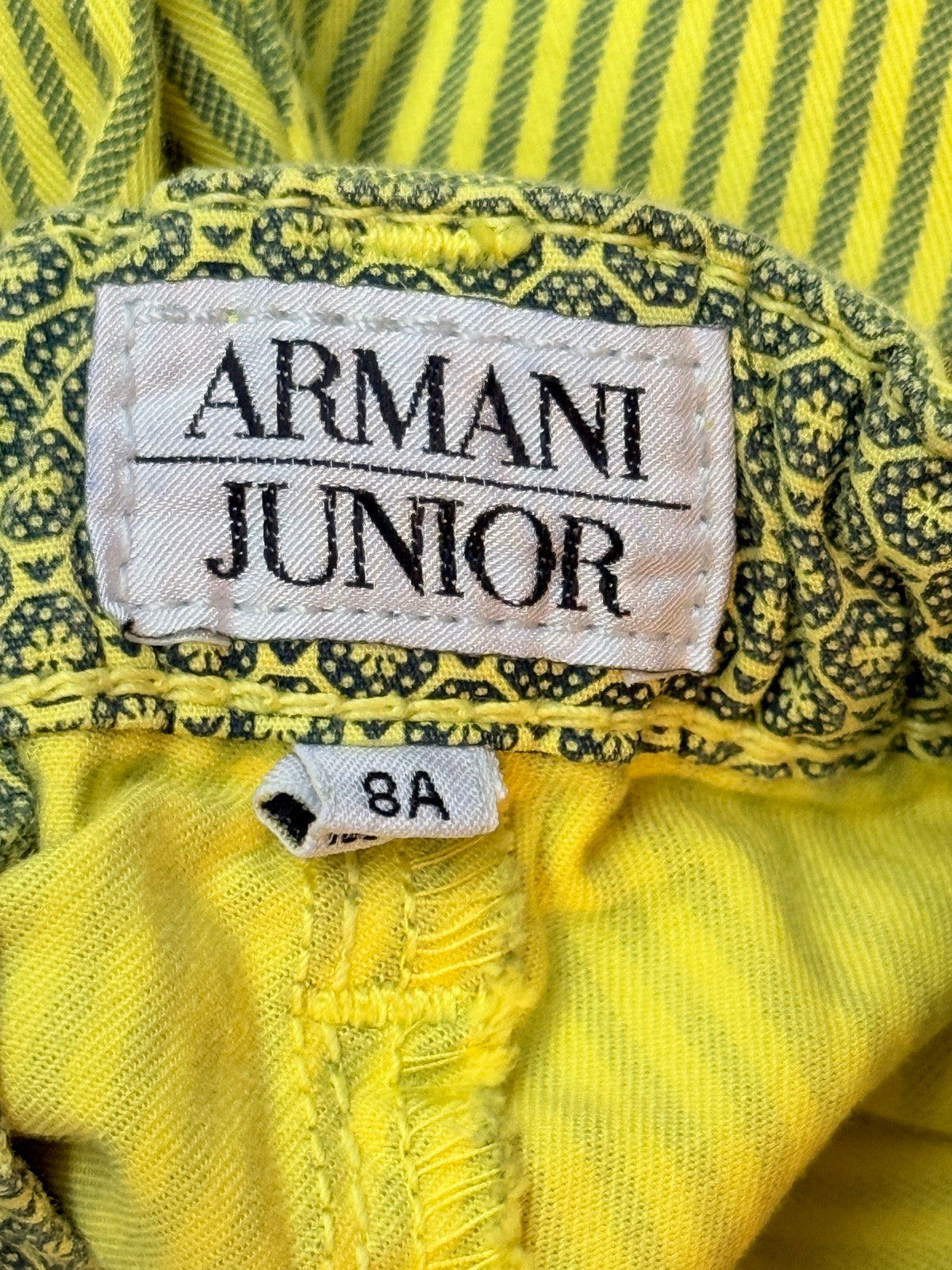 Armani Junior Striped Shorts Size 8