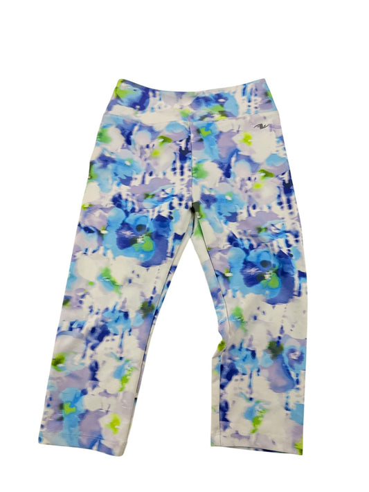 Athletic Works Floral Capri Leggings 10-12