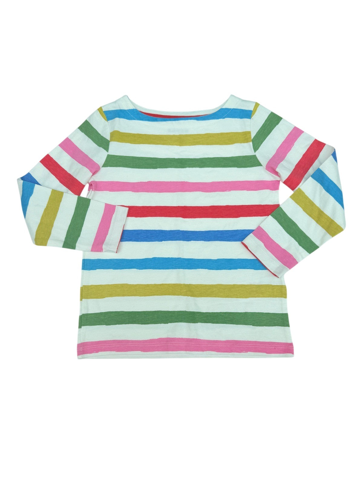 Mini Boden Multicolor Stripe Long Sleeve Top 5-6Y