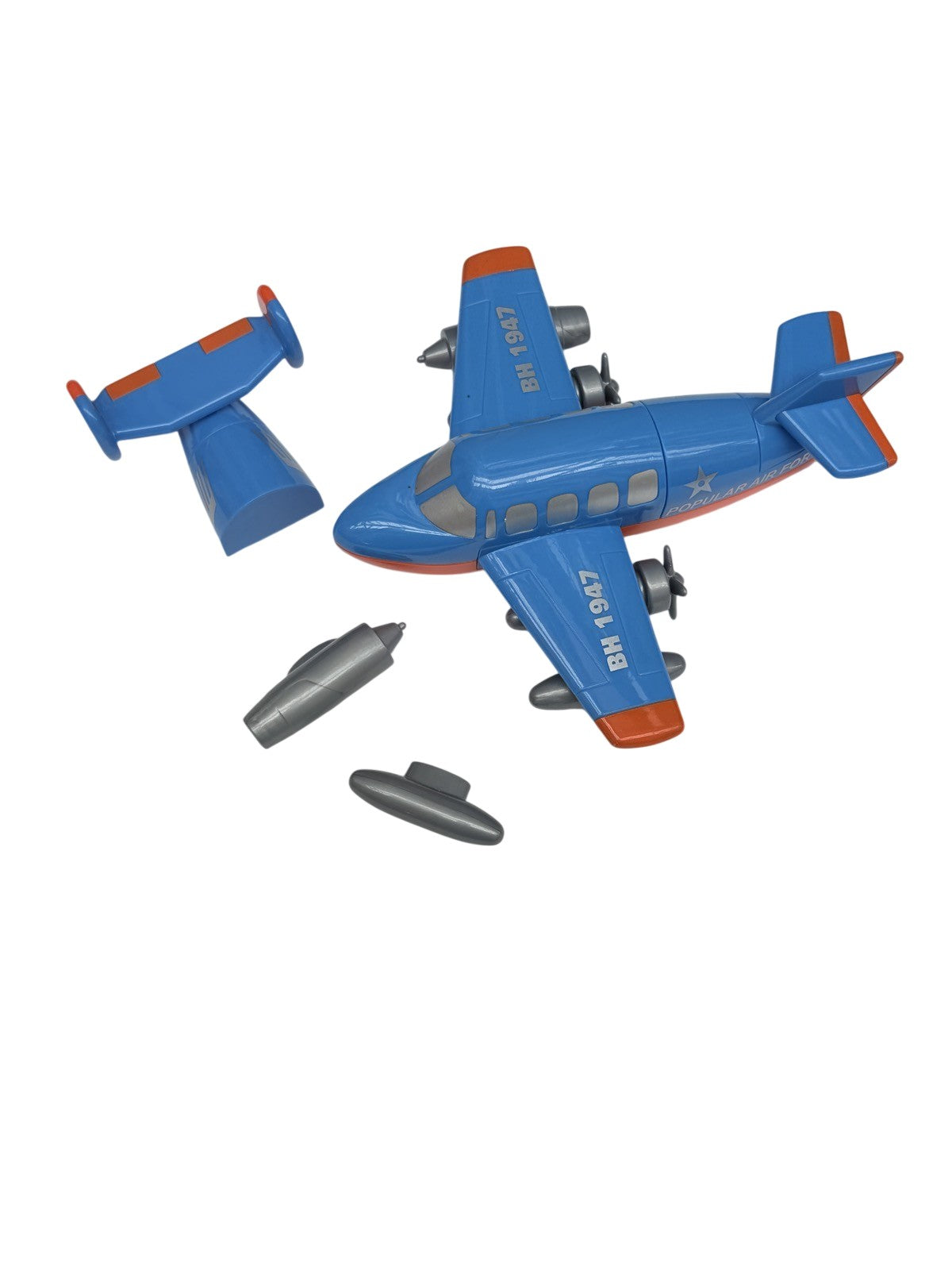Blue Transforming Toy Airplane BH 1947