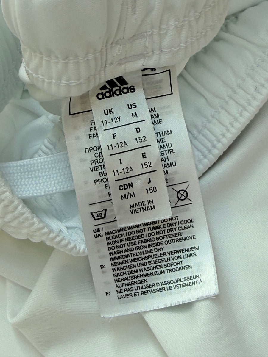 Adidas White Shorts Size 11-12Y