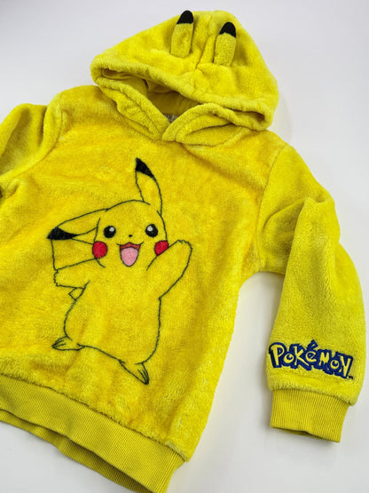 H&M Pokemon Pikachu Fleece Hoodie Size 5T/6