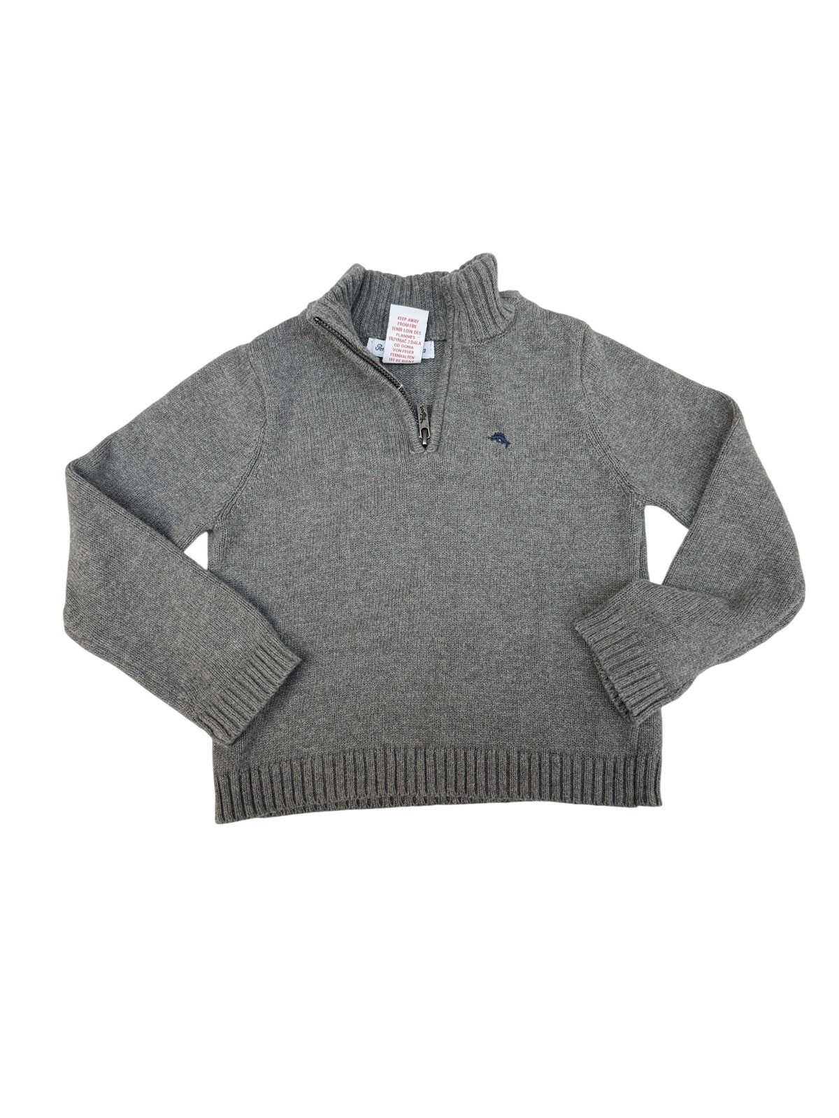 Tommy Bahama Gray Quarter-Zip Sweater 4T