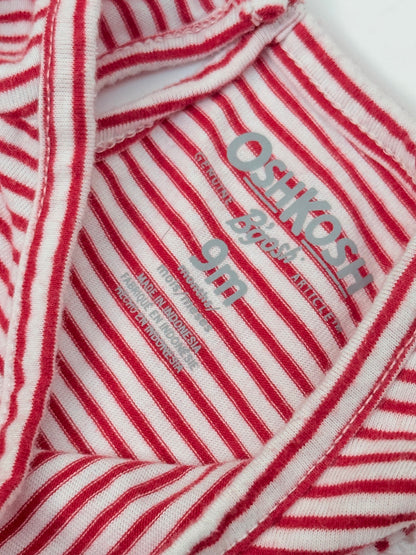 OshKosh B'gosh Striped Lace Flutter Bodysuit 9m