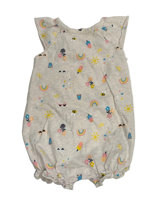 George Baby Summer Print Romper 3-6M