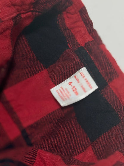 Joe Fresh Red Buffalo Plaid Flannel Shirt 6-12M