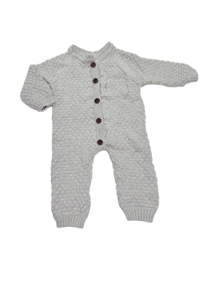 Unknown Gray Knit Romper One-Piece 3M