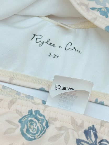 Rylee + Cru Floral Bikini Swimsuit Set 3Y
