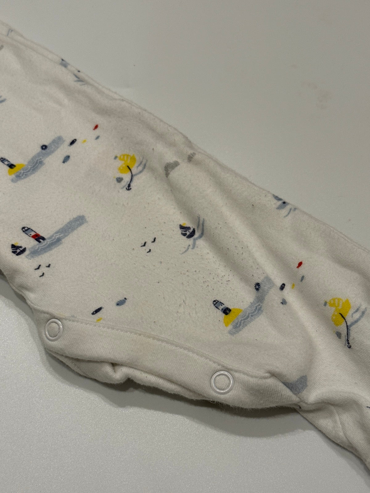 Mothercare Nautical Print Footed Sleeper 3-6M