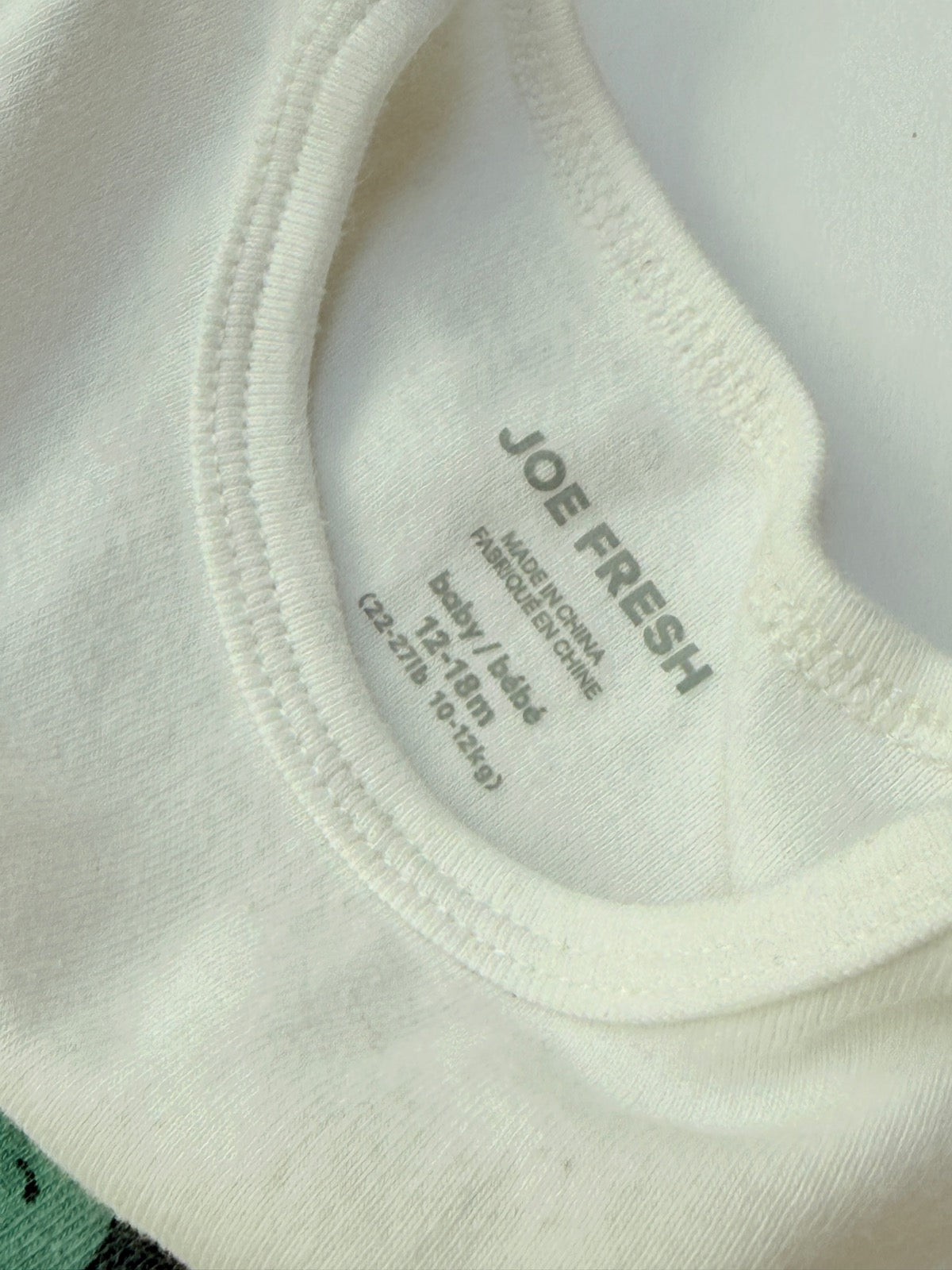 Joe Fresh Love Bug Long Sleeve Onesie 12-18m