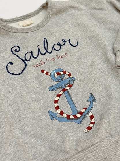 Konges Sløjd Sailor Graphic Sweatshirt Size 4Y