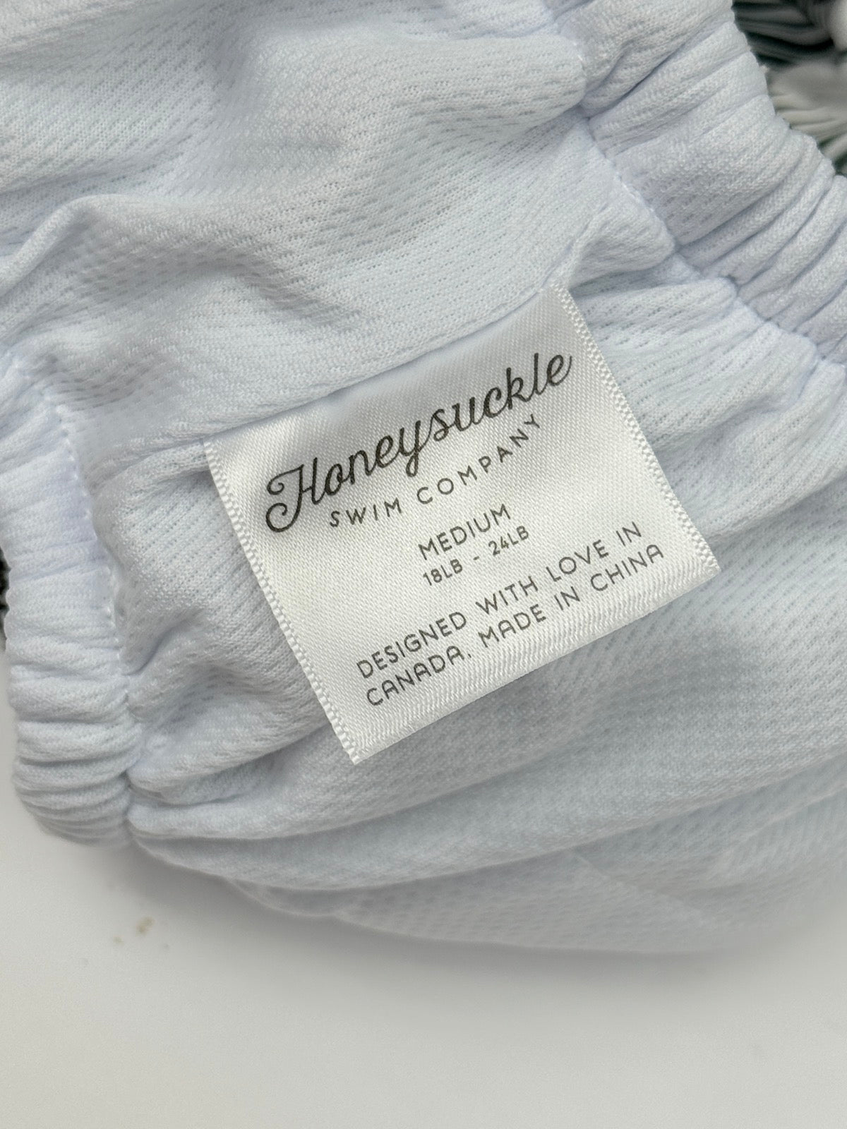 Honeysuckle Swim Company Palm Leaf Swim Diaper Medium