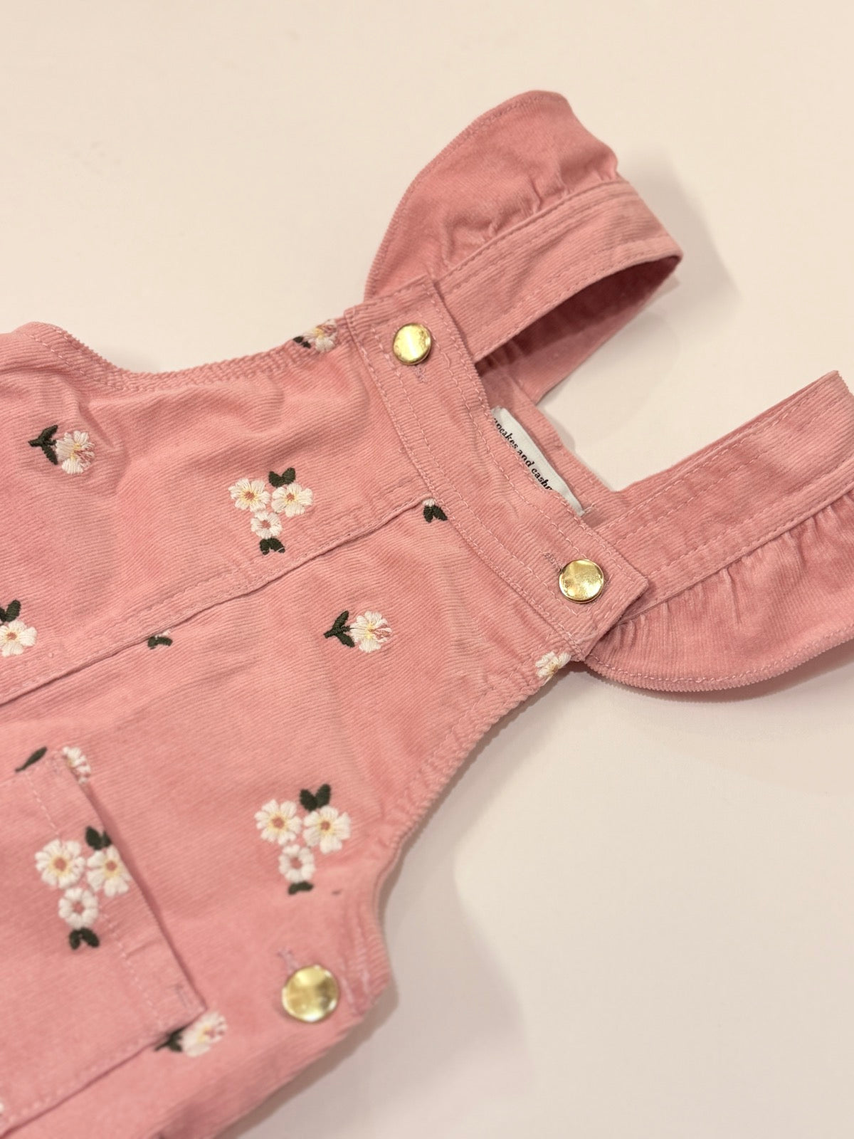 Cupcakes and Cashmere Floral Corduroy Jumper Dress 12M