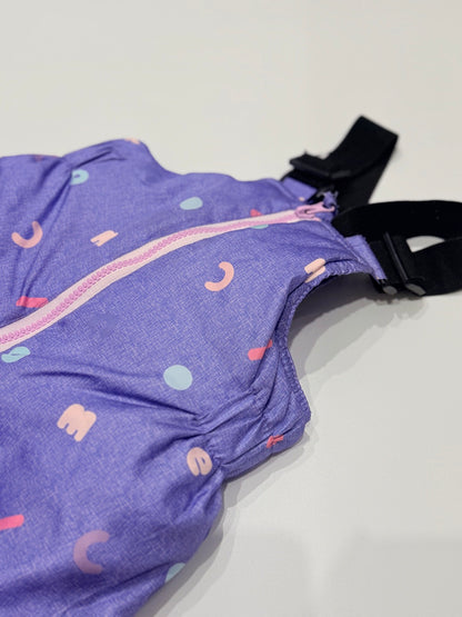 CoComelon Purple Snow Bib Pants 2T