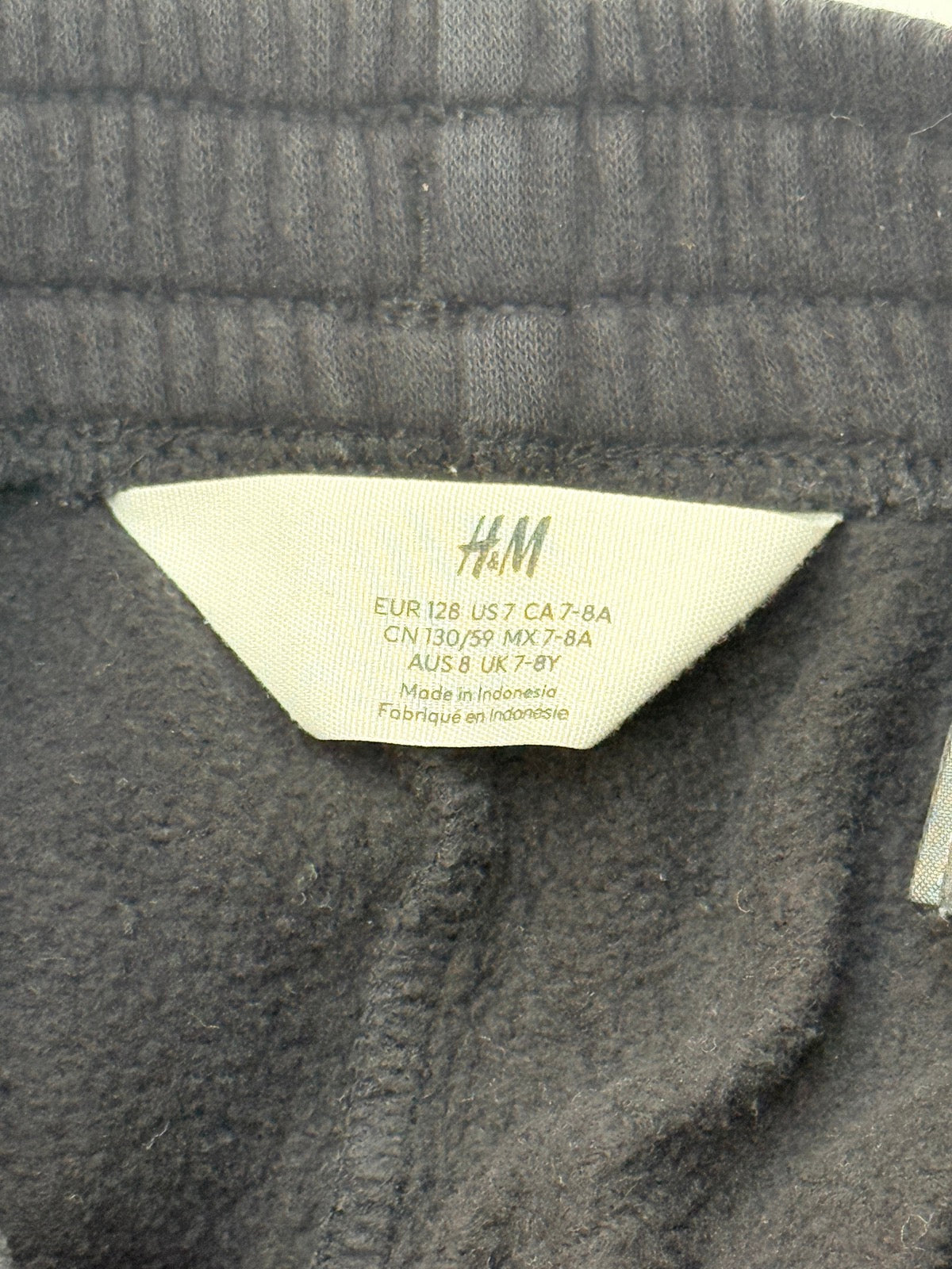 *BETTER PHOTO NEEDED H&M Black Fleece Joggers Size 7-8Y