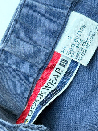 Dockwear Navy Blue Pleated Pants Size 5