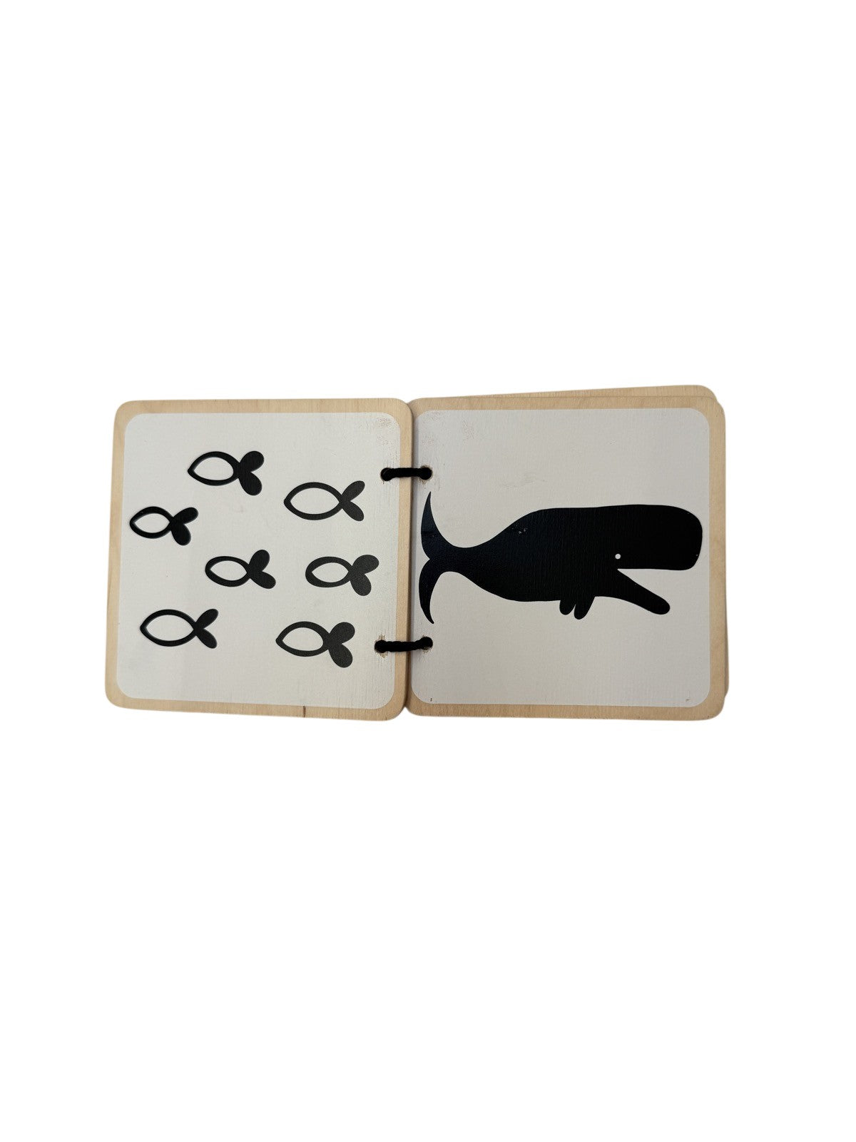 Lovevery Wooden High-Contrast Hedgehog Board Book