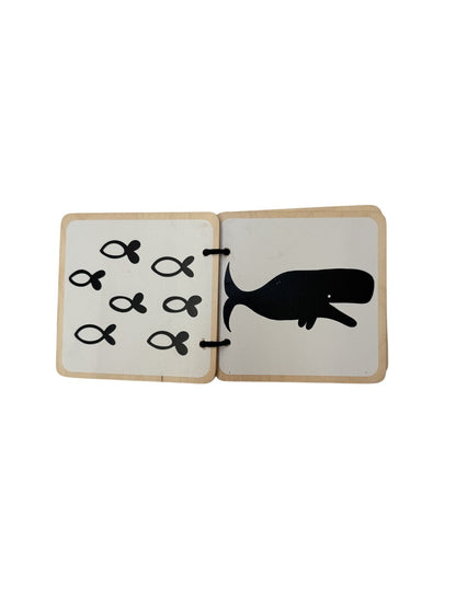 Lovevery Wooden High-Contrast Hedgehog Board Book