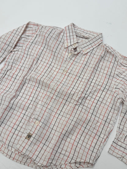 Buissonniere Plaid Button-Down Shirt Kids