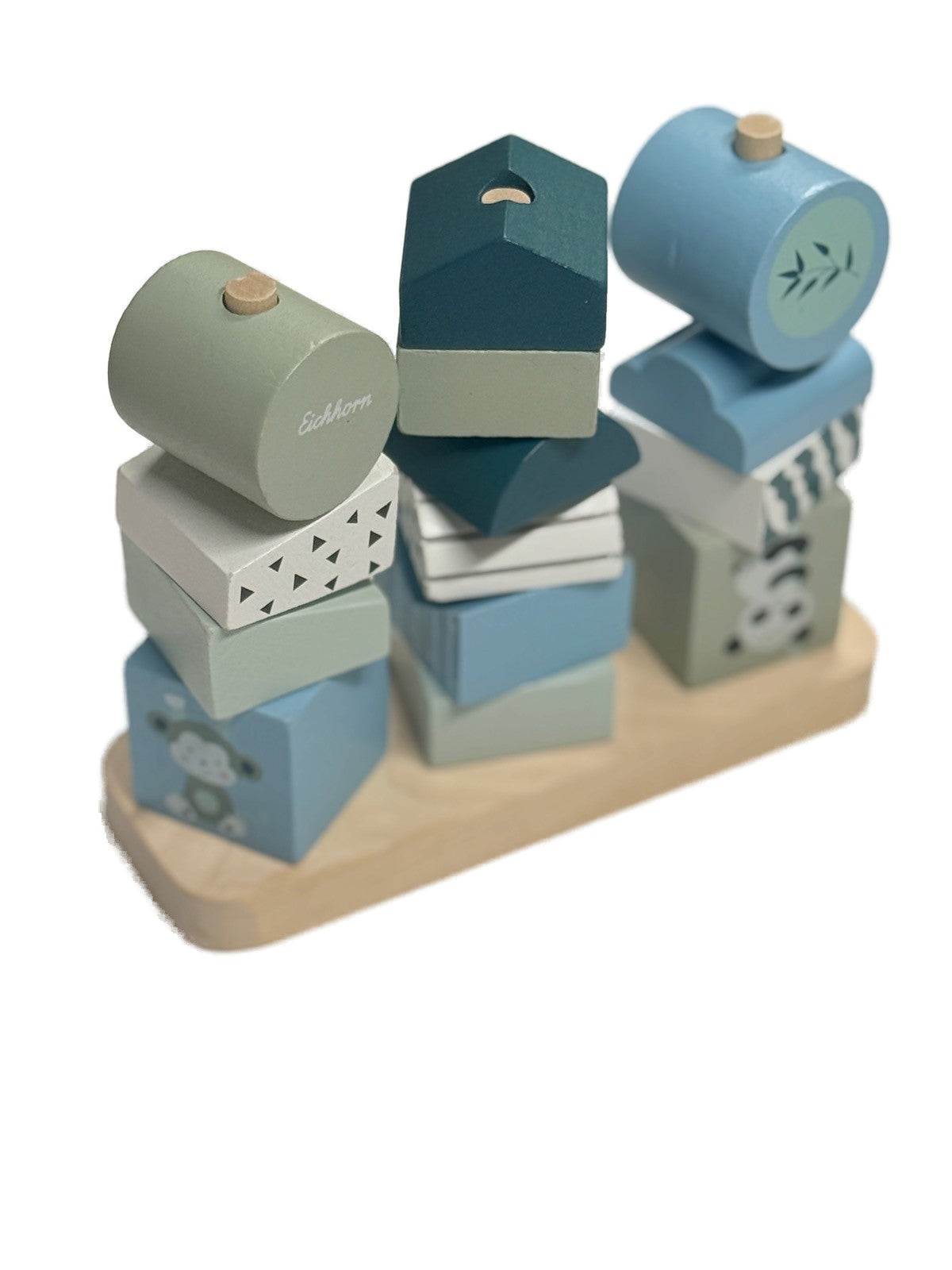 Eichhorn Wooden Shape Stacking Toy
