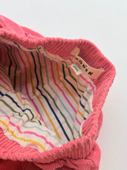 Mini Boden Pink Corduroy Lined Pants 5-6Y