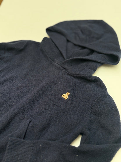 Baby Gap Navy Bear Logo Hoodie 3T