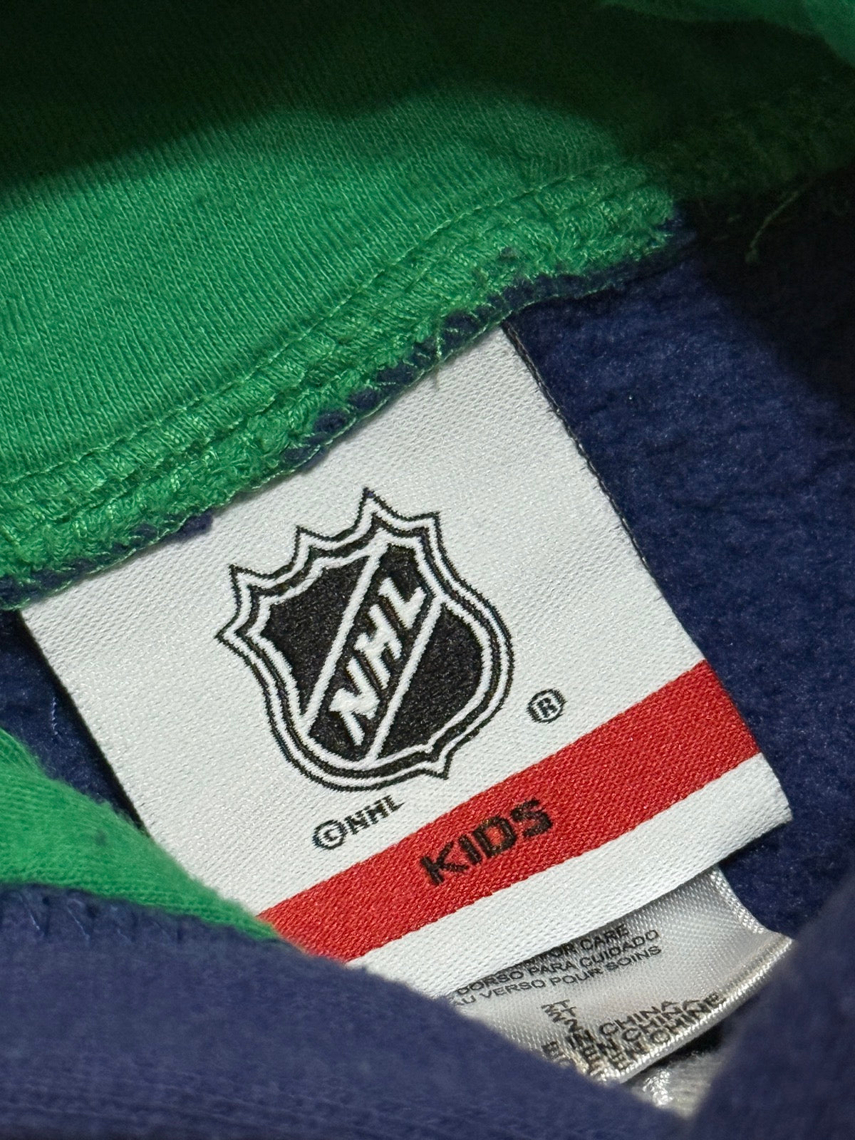 NHL Vancouver Canucks Navy Kids Hoodie