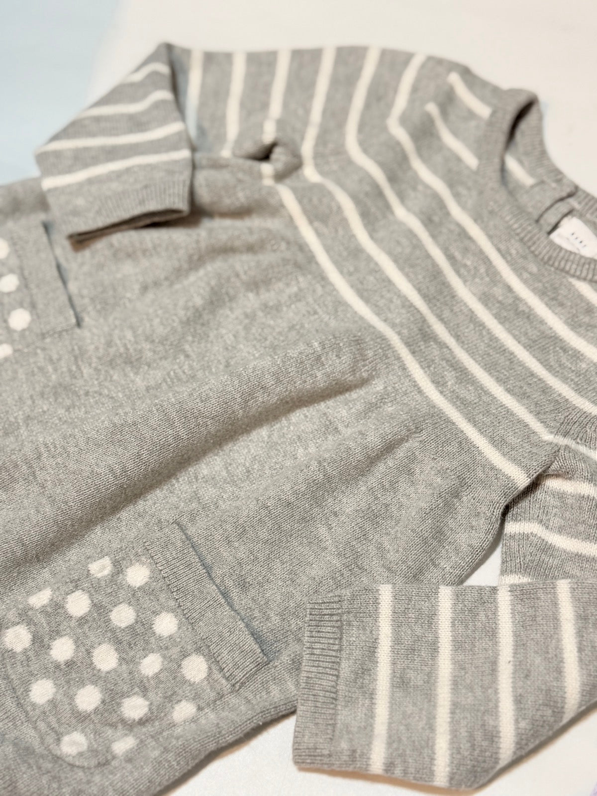 Baby Gap Striped Polka Dot Sweater Dress 18-24M