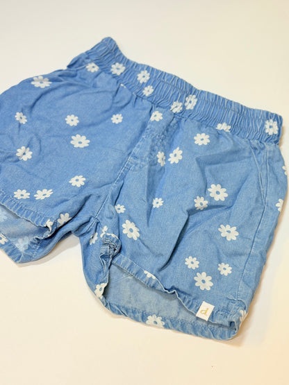 Deux Par Deux Chambray Shorts Size 6