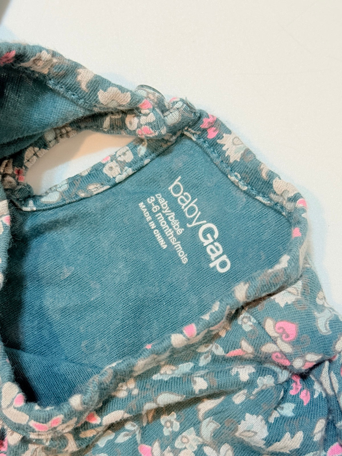 Baby Gap Floral Ruffle Dress 3-6m