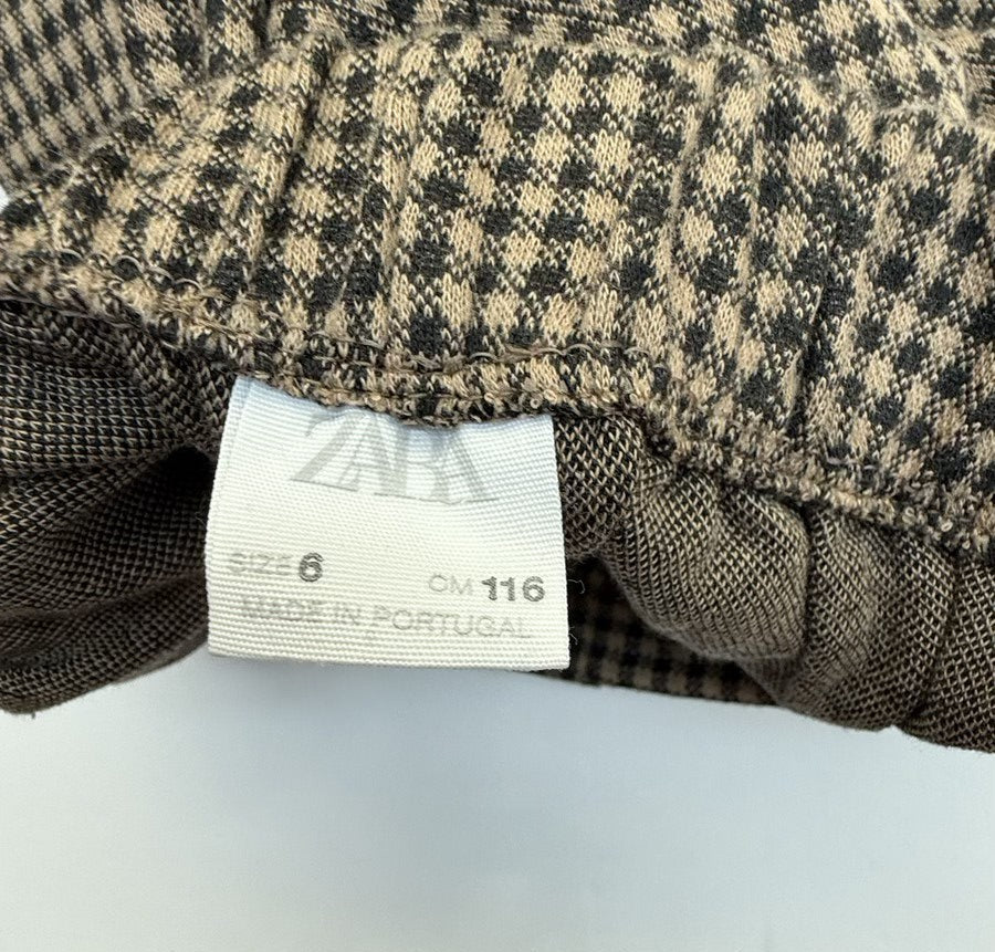 Zara Houndstooth Mini Shorts Size 6
