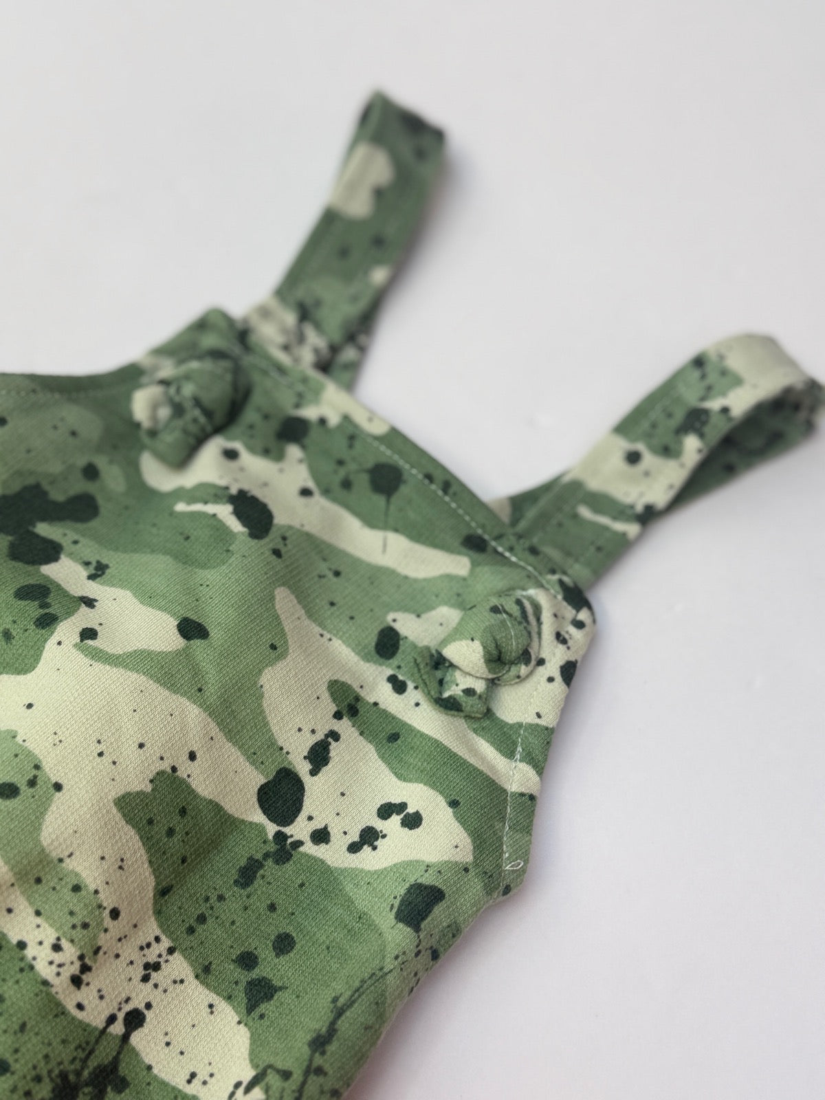 George Camo Splatter Print Overall 3-6M
